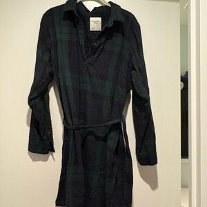 Abercrombie & Fitch Green and Black Mini Dress